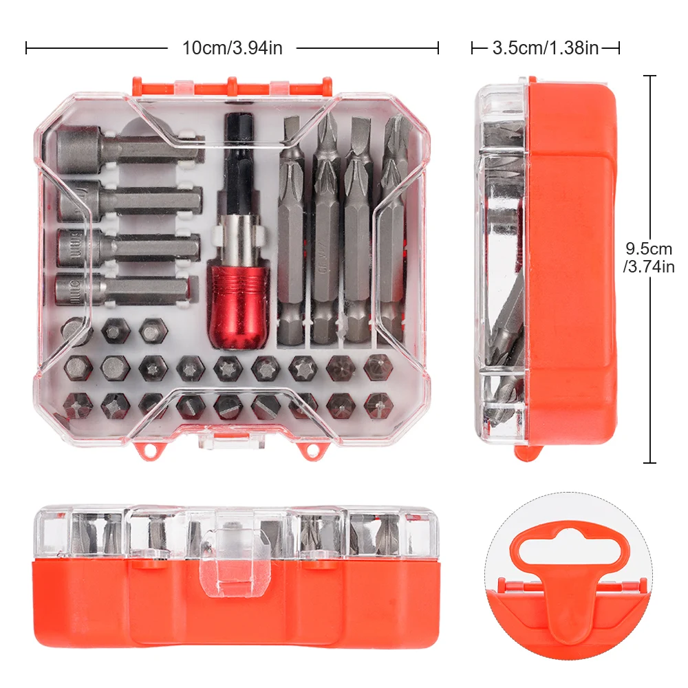 34Pcs/set Electric Screwdriver Driver Bits Precision Multifunctional Steel Screw Set Home Phone Computer Watch Repair Tool