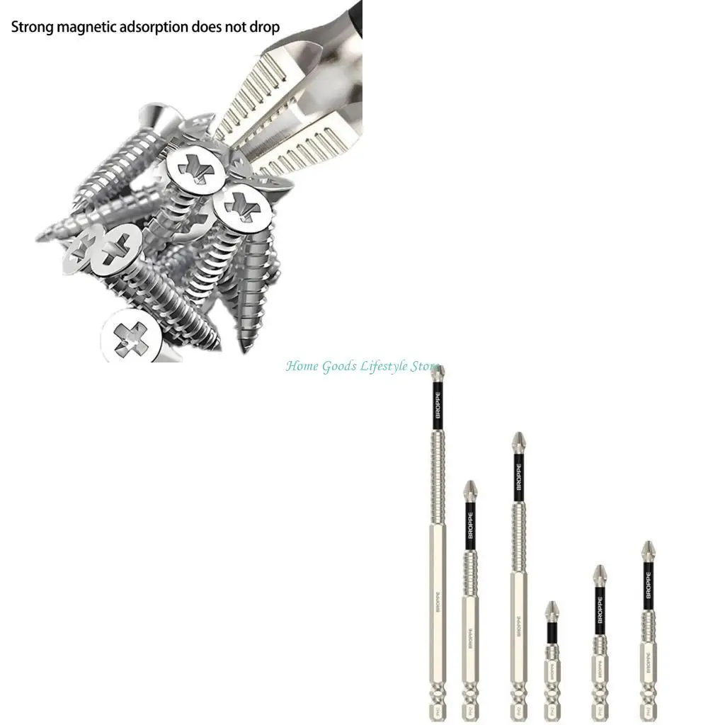 

E74E 6Pcs K5 Power Drill Bits Impact Drill Screwdriver Bits