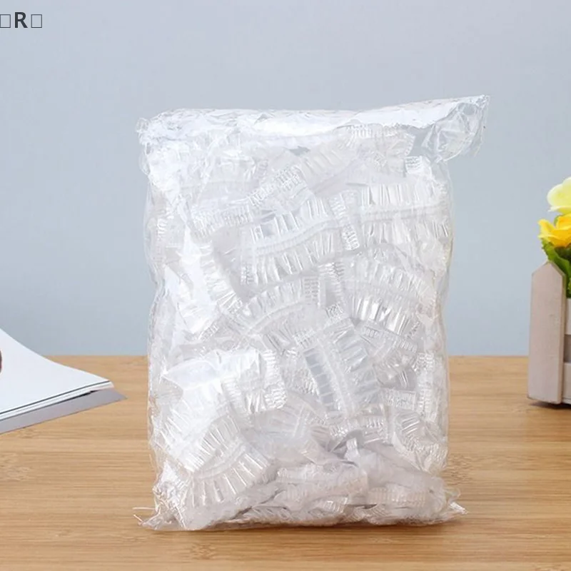 〔R〕100pcs Hair Dyeing Ear Cover Disposable Waterproof Ear Protector Salon Bath Shower Earmuffs Barber Hairdressing Accessory