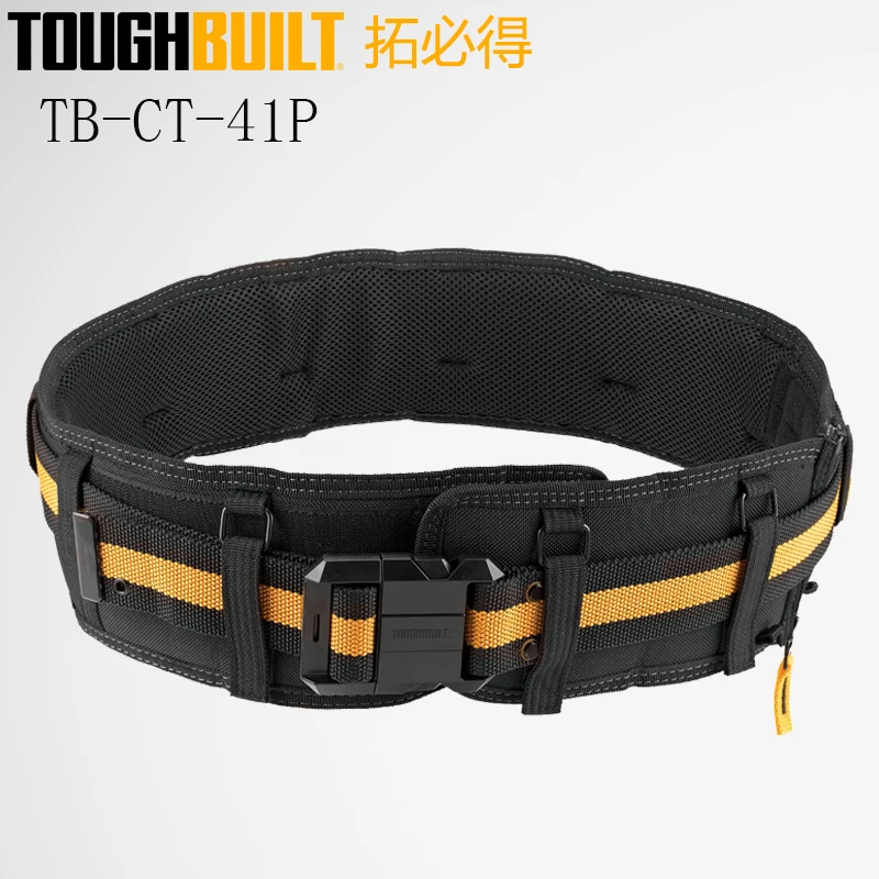 

TOUGHBUILT TB-CT-41P Padded Belt Heavy Duty Buckle / Back Support Comfortable Flexible Adjustable Tool Belt