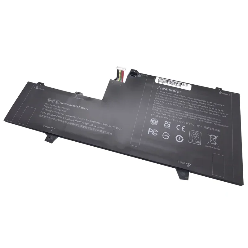 New OM03XL Laptop Battery For  HP Elitebook x360 1030 G2 Series HSTNN-IB7O IB70 HSN-I04C 863167-1B1 863167-171 57Wh