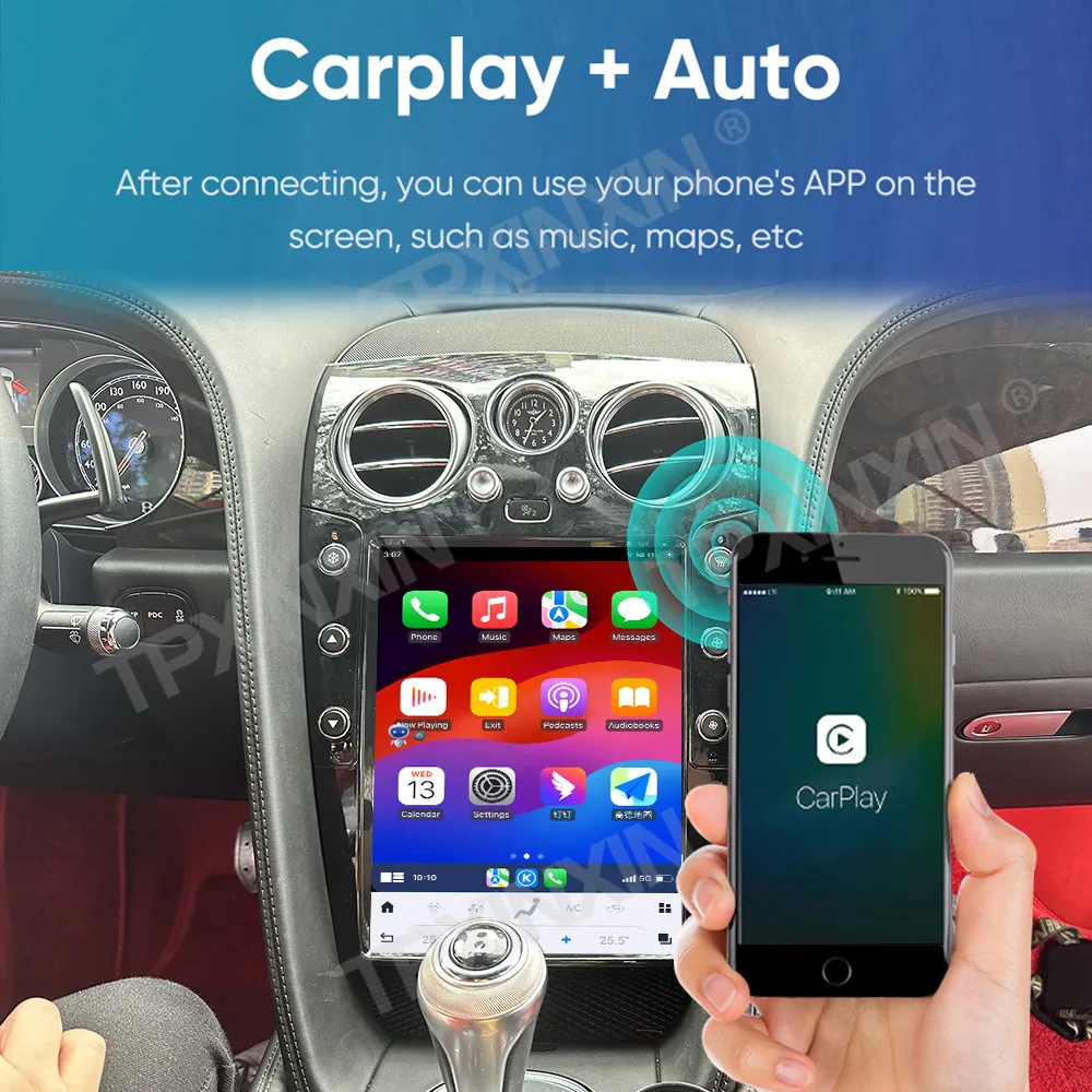 

Для Bentley Continental GT 2004-2019 Android автомобильный радиоприемник мультимедийное видео Carplay авторадио стерео GPS навигация головное устройство