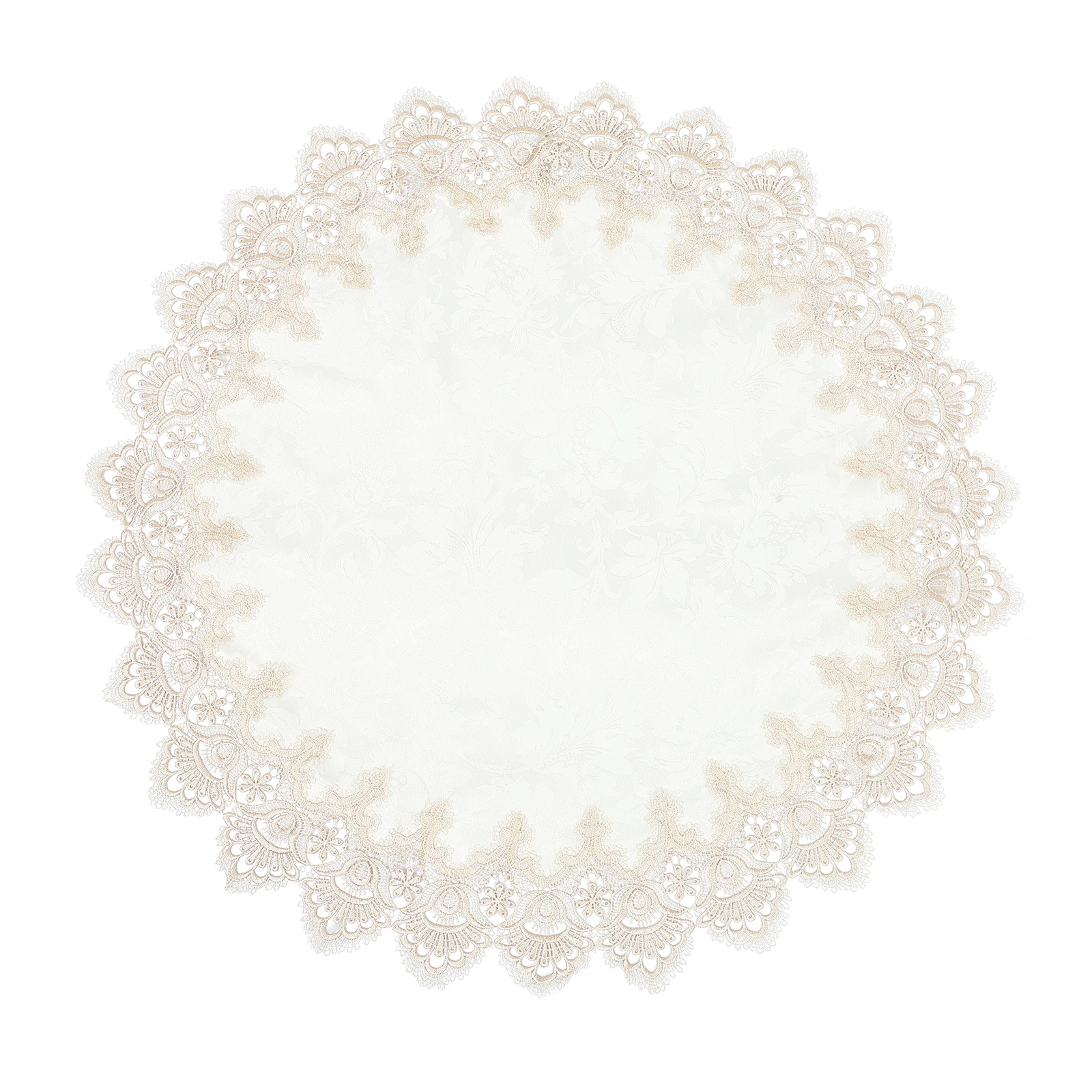 

Lampshade Dust Cover 10 Golden Yellow 80cm Round Lace Protector for Table Decor Waterproof Cloth Cover