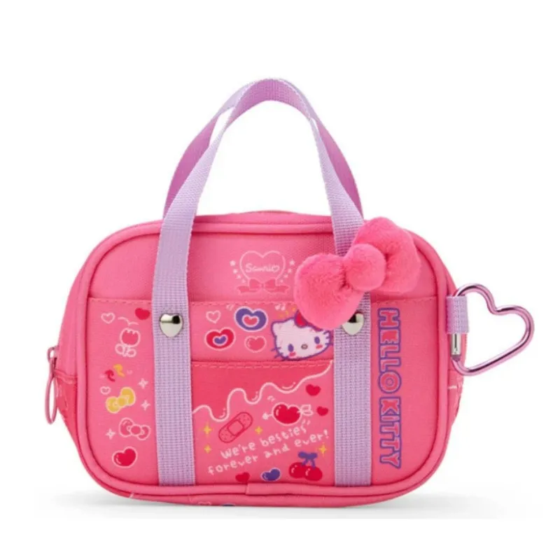 Sweet Hello Kitty Cinnamoroll Kawaii Sanrio Anime Handbag Cute Fashion My Melody Kuromi Makeup Storage Bag Gifts for Girls