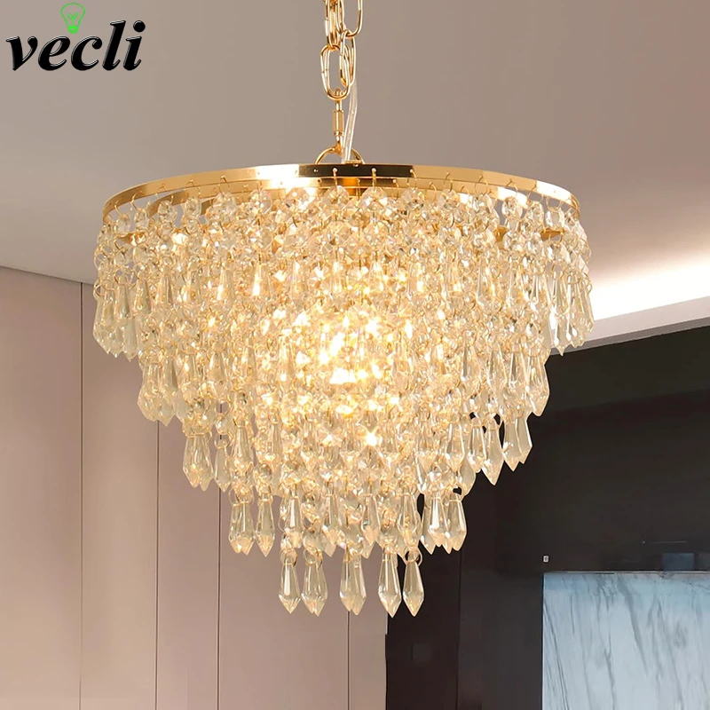 

New Modern Luxury Living Room Crystal Chandelier Light High-End Hallway Corridor Living Room Bedroom Dining Room Ceiling Lamp