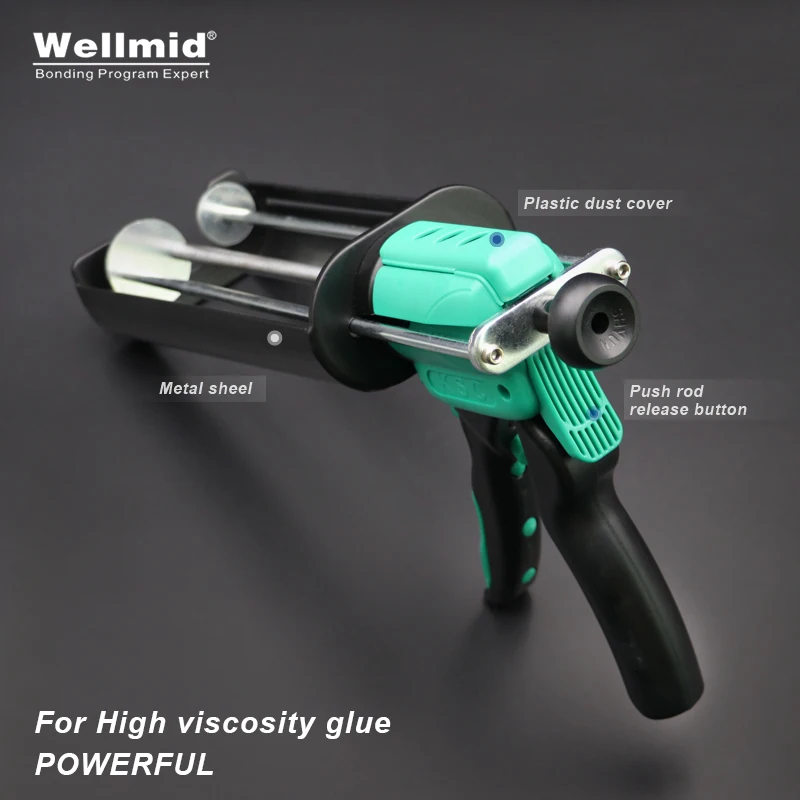 400ml 2:1 AB Power Glue Dispensing Gun 2K Portable Double tube Mixing Dispenser 3M Araldite Cartridge Adhesive Metal Glule Gun