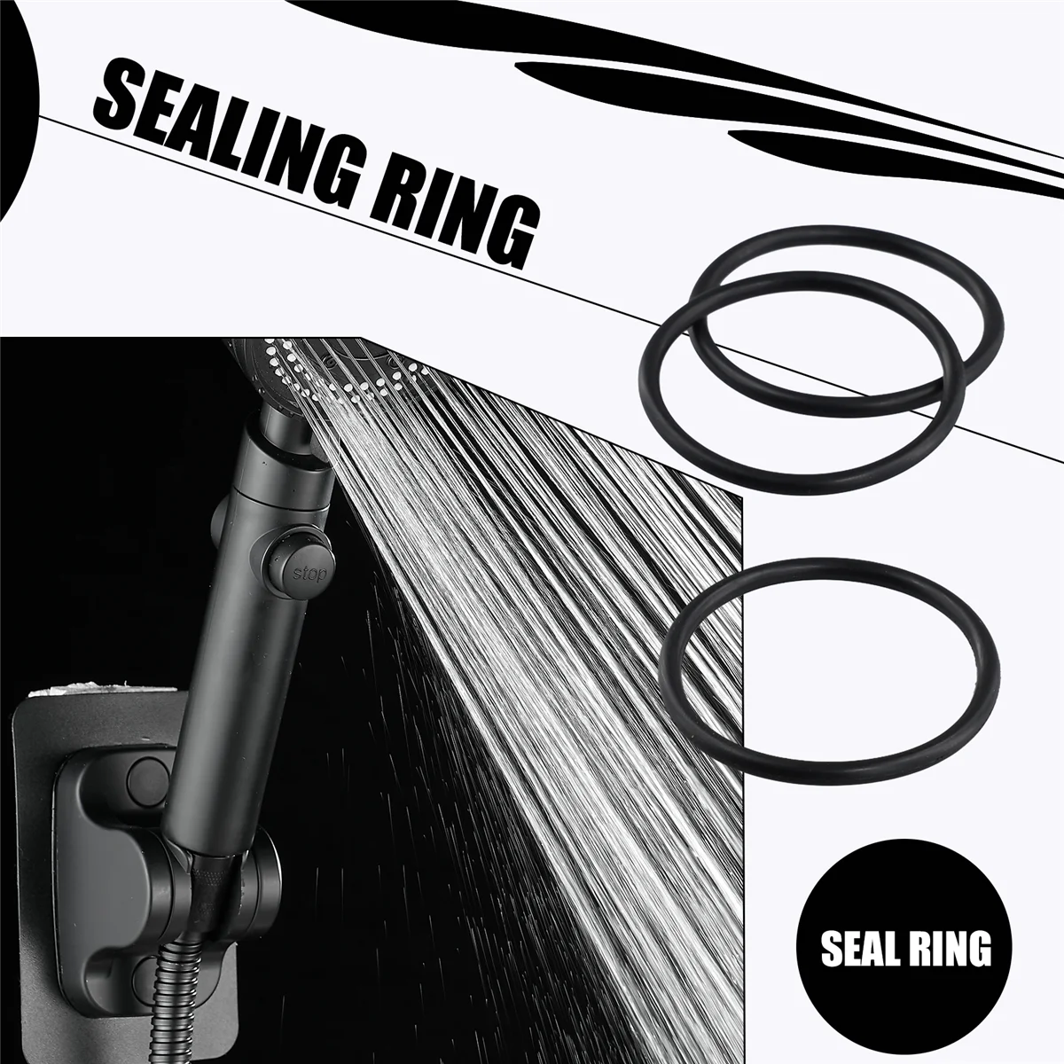 

O ring O-ring sealing ring 10 pieces 45 mm x 3 mm nitrile rubber black
