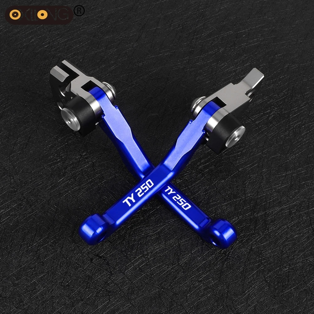 1 Pair Motorcoss Pit Dirt Bike Pivot Foldable CNC Brake Clutch Levers For Yamaha TY250 TY 250 1991 1992 1993 1994 1995 1996