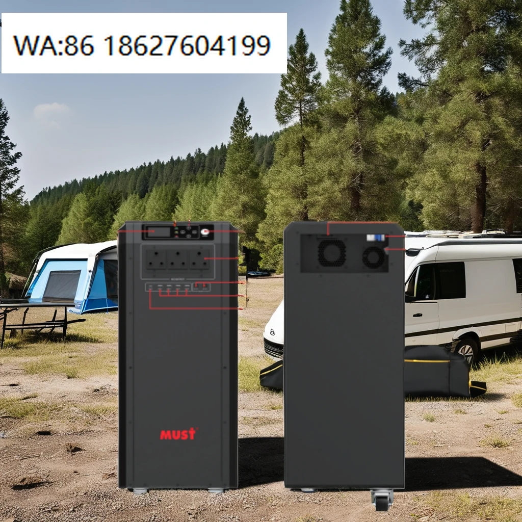 

2000W Portable Solar Power Station, 230V Plug LiFePO4 Solar Generator Home Outdoor Emergency Supply