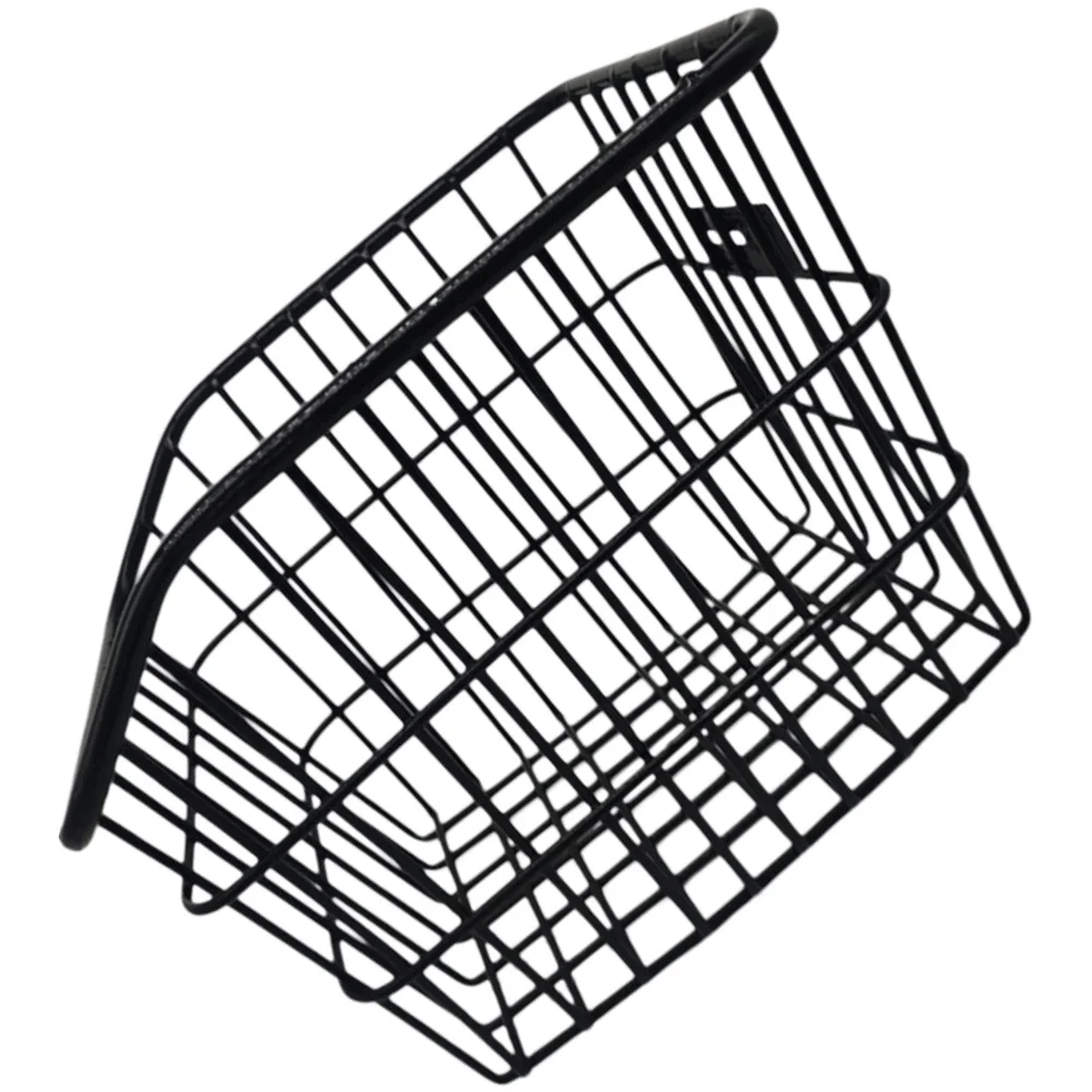 

1 set Rear Bike Metal Rack Container Cycling Children Bike Basket Metal Basket Thickened Storage Cycling Baskets Fittings