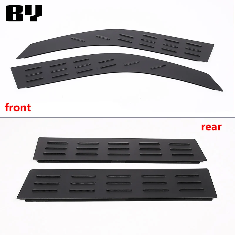 For Toyota Land Cruiser Prado FJ150 150 2010-2023 Aluminum Black Car Rear Window Ventilation Shutters Cover Trim Car Accessories