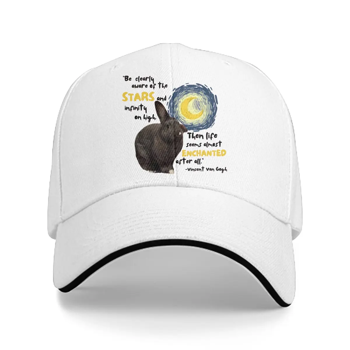 Pure Color Dad Hats The Bunny Memorial Hat Sun Visor Baseball Caps Rabbits Peaked Cap