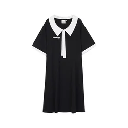 Vestido de Camiseta de algodón informal de manga corta de gran tamaño para mujer, vestidos sueltos, señora gorda, ropa femenina, talla grande 150kgNew Summer