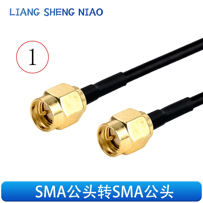 Imagem -03 - Linha rf Adaptador Cabo Sma para Sma Macho e Fêmea Cabeça Sma para Sma Antena Sinal Conexão Cabo de Extensão Rg174