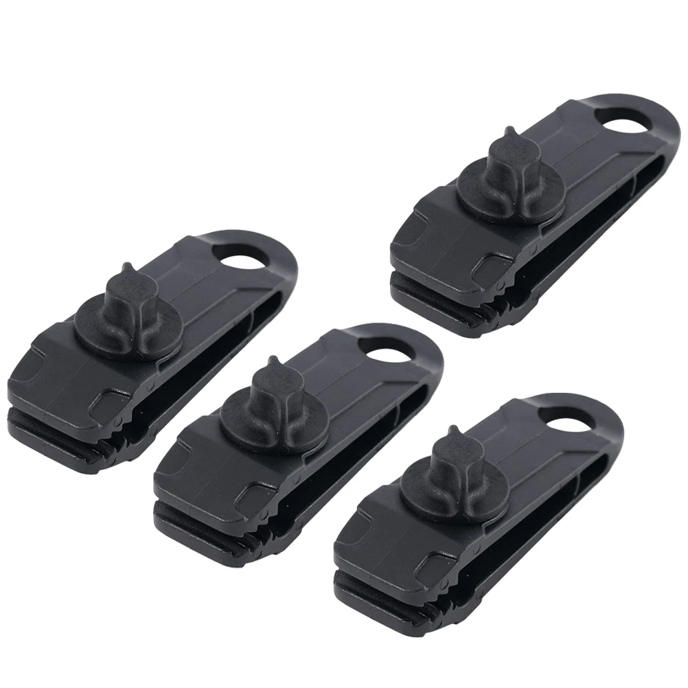 

4pcs Tent Portable Nylon Windproof Heavy Duty Tarp Clips Tarp Clips Awning Clamp Camping Hiking Outdoor Fabric Clamps Small