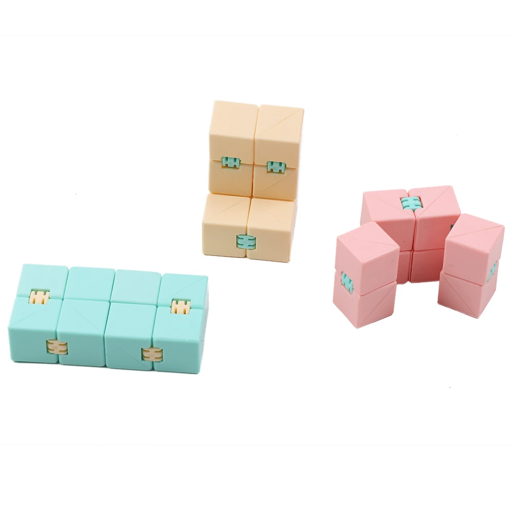 Nuevos juguetes Fidget Descompresión Finger Puzzle Cube Infinity Cube Stress Relief Toy Antiestrés Juguete duradero para niños adultos