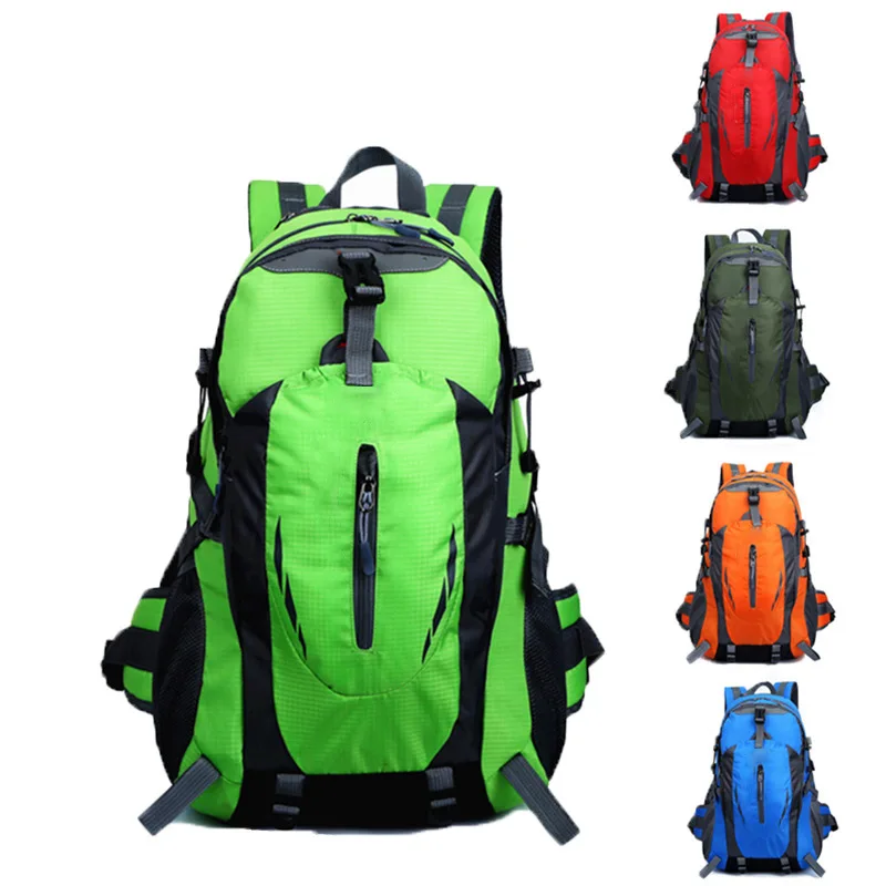 Outdoor Hiking Bag Waterproof Nylon Anti-tear Travel Bag Couple Shoulders Leisure Sports Backpack Multi-functional Hiking Bag