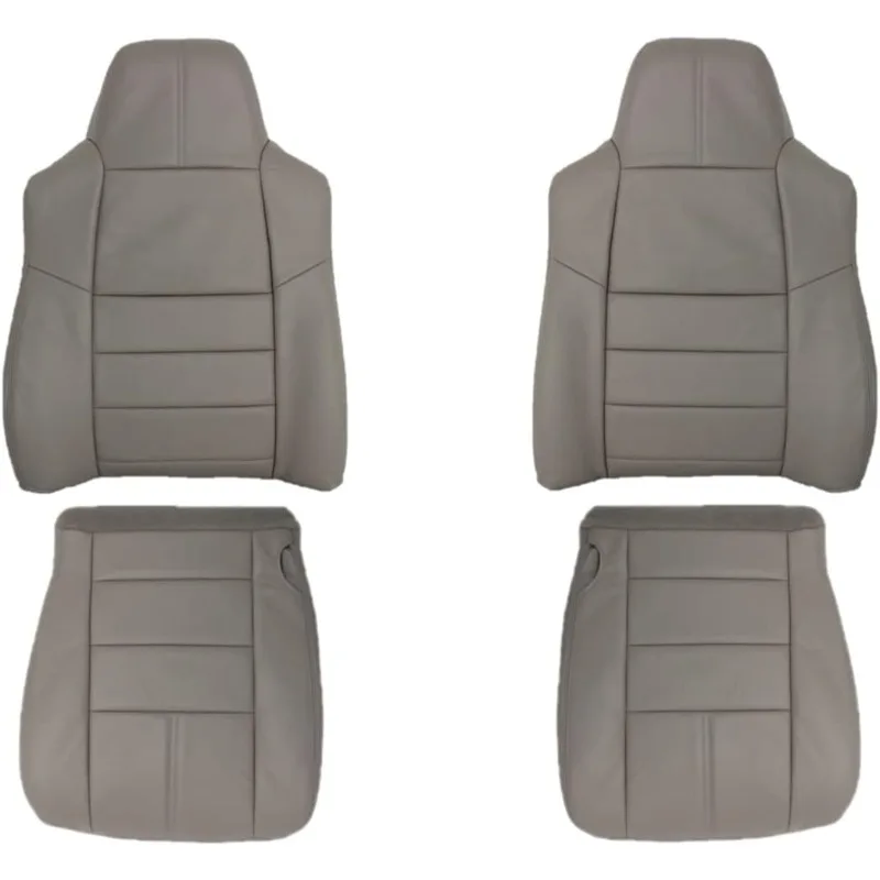 

2008 2009 2010 F250 F350 F450 Lariat Crew Cab, сменные кожаные чехлы на сиденья, кожаные чехлы на сиденья водителя и пассажира