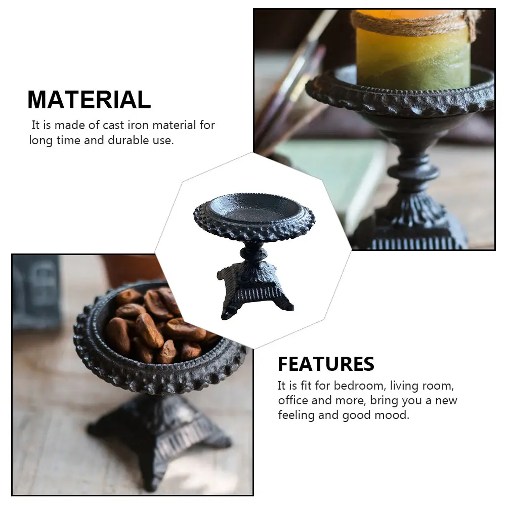 

Cast Iron Ornament Stylish Home Decor Stylish Candleholder Festival Party Bedroom Living Room Office