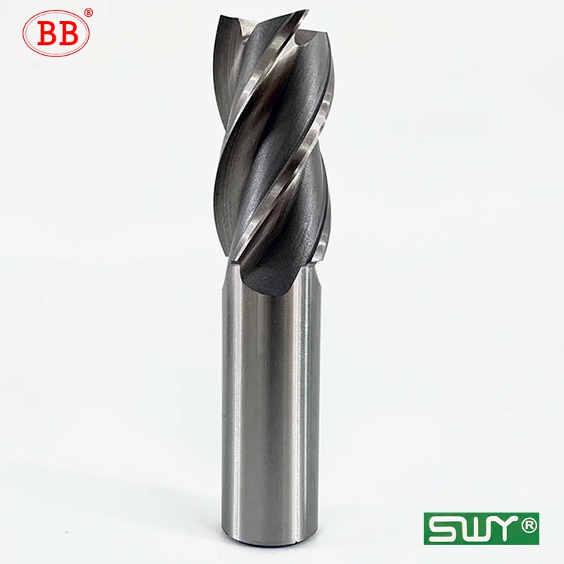 BB HSS End Milling Cutter CNC Steel Machining Large Size Diameter 16~40mm Long Length 141~210mm 3F 2F 4F High Speed Steel Tool
