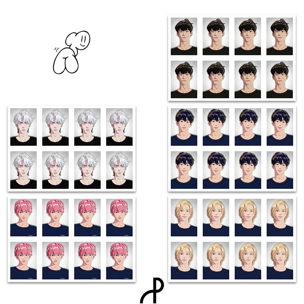 Tarjeta de foto de identificación de grupo Virtual Boy coreano, 1 pulgada, YEJUN BAMBY EUNHO HAMIN Asterum, foto de identificación, regalo de decoración DIY