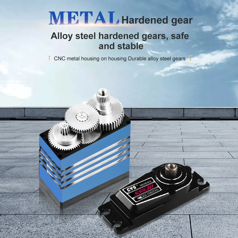 CYS BLS5830 32kg Metal Gear Servo High Voltage High Torque 0.054sec Brushless Digital Servo for RC Cars Airplane