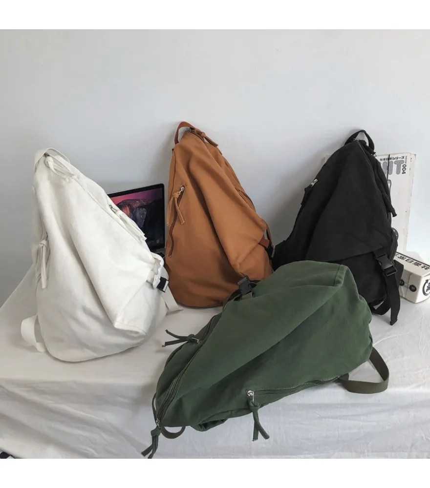 School bag female middle school student Harajuku special-shaped solid color trendy backpack junior high school student campus