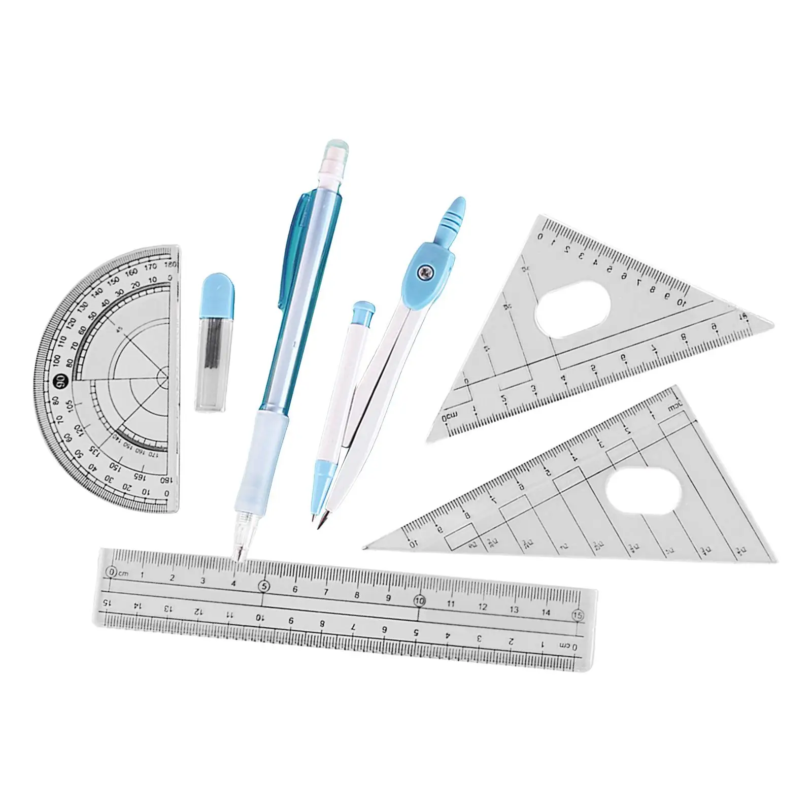 5xCompass Compasses Pen Set Pencil Lead for Study Office Supplies Drawing