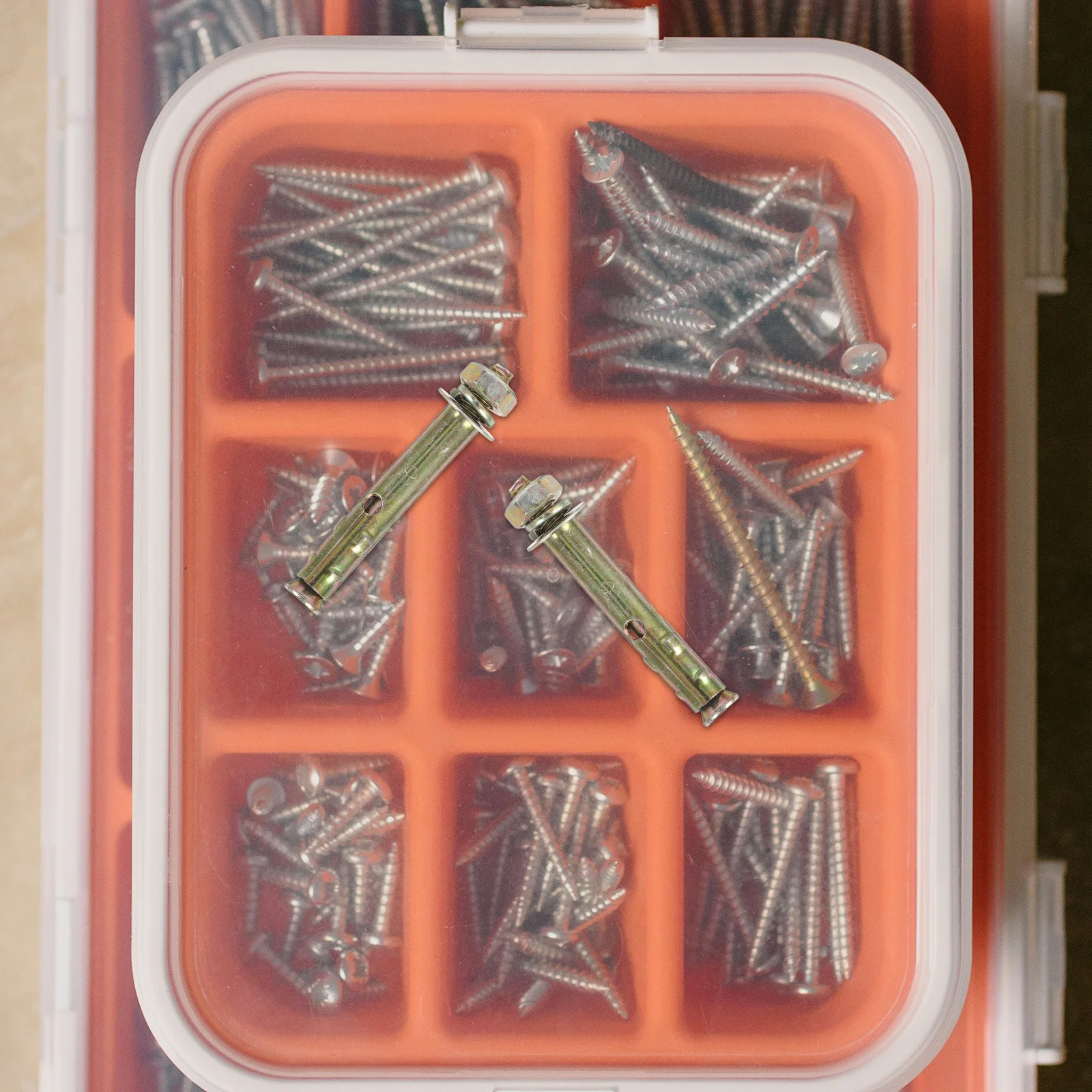 

20Pcs Expansion Bolts Steel Screws M6 X 60mm Multi-Use Countersunk Fastening Tool for Construction DIY Projects