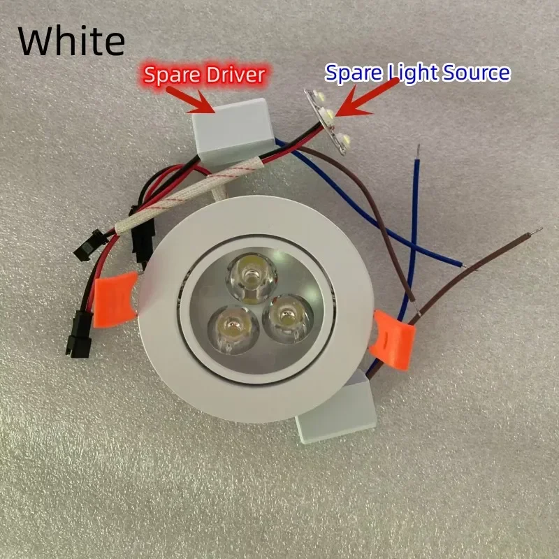 3W 5W 7W Ceiling Lamp Recessed Downlight Dimmable Led Spot Bulb Spare Light Source and Driver for easy replacement