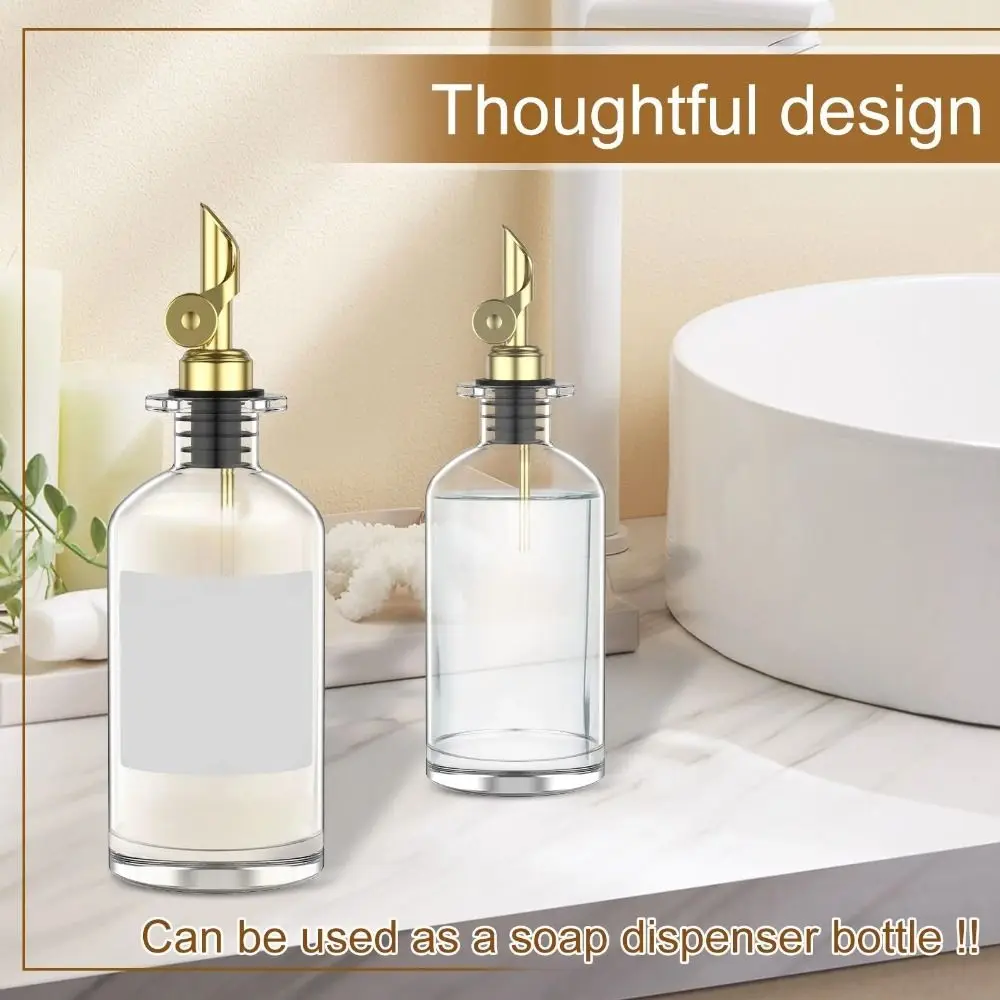 New 350/500ml Olive Oil Dispenser Bottle Portable Condiment Container Seasoning Bottle Kitchen Stuff Glass Vinegar Bottle