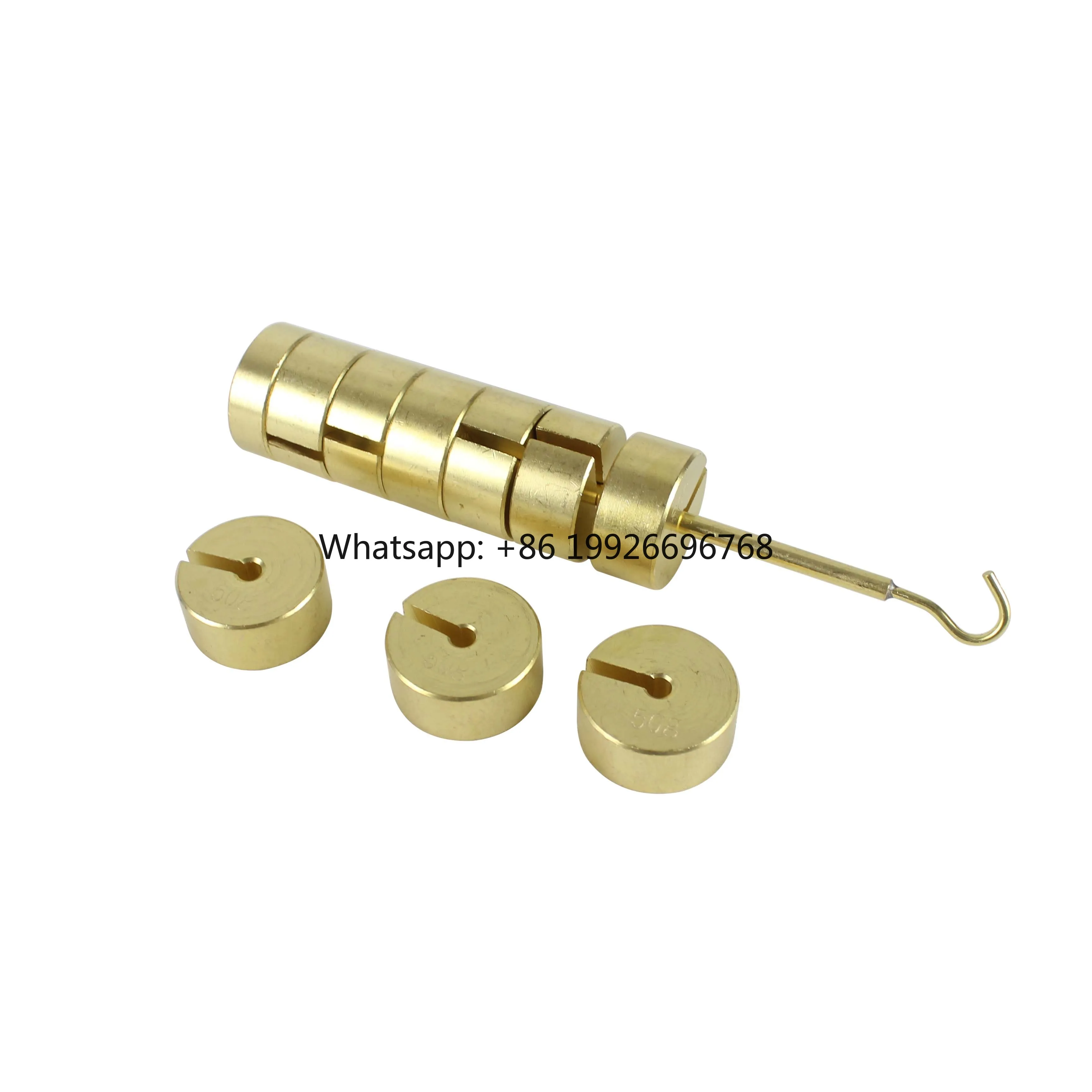

High Quality 500gm Brass Slotted Weights for Laboratory factory
