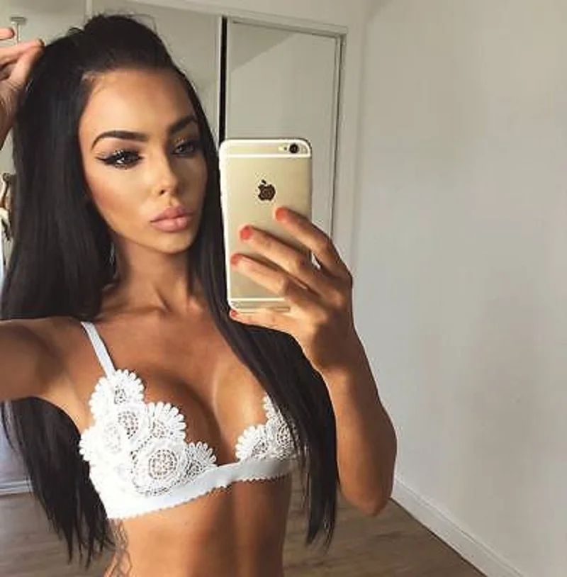 Hot Sexy 2019 Fashion New Brand Women\'s Lace Floral Bralette Bralet Bra Bustier Adjusted Straps Crop Top Unpadded Plunge Bra Top