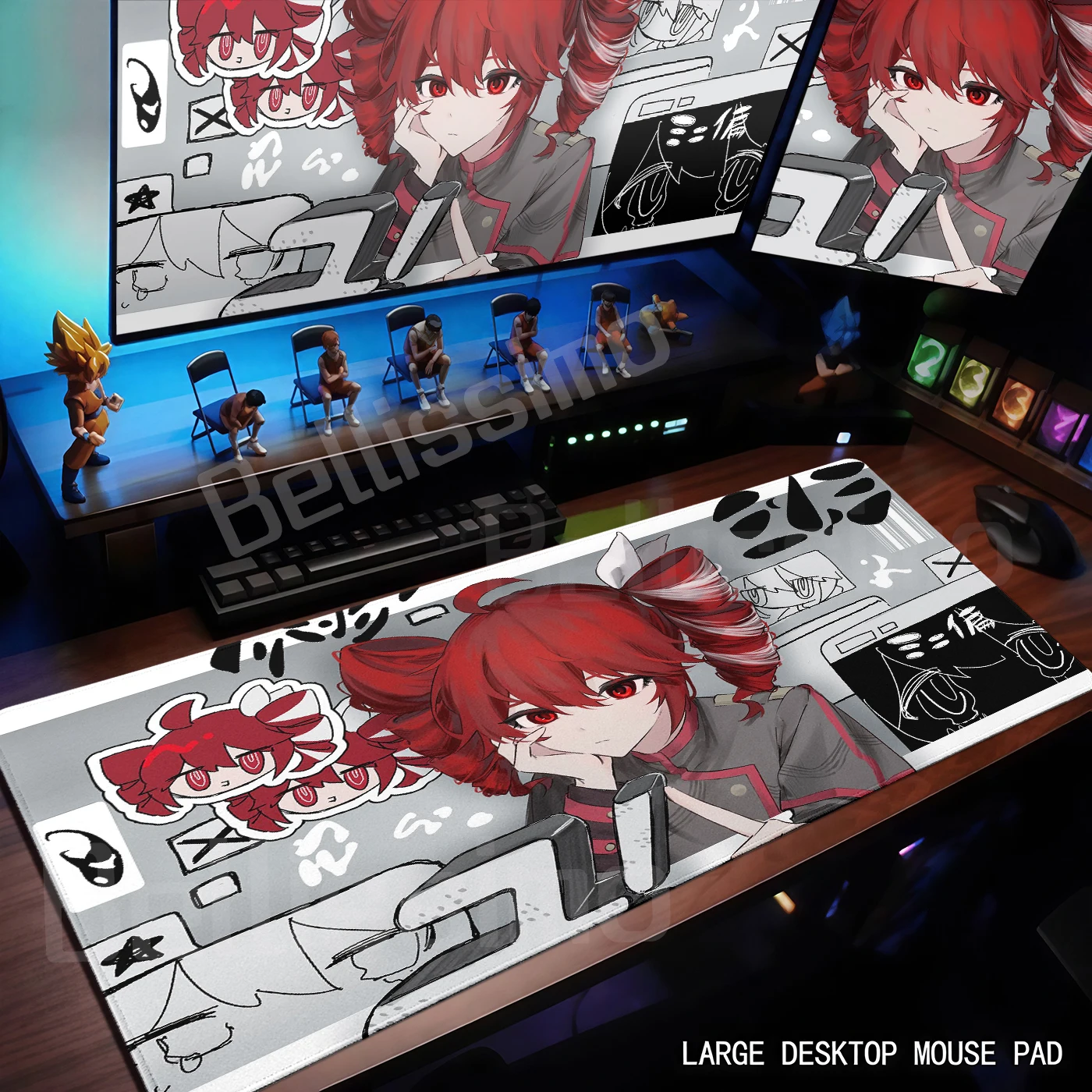 

Cute Anime Girl K-Kasane Teto Mousepad Large Gaming Mouse Pad XXL PC Keyboard Desk Mat Cabinet Desktop Mats HD E-Sports Tablemat