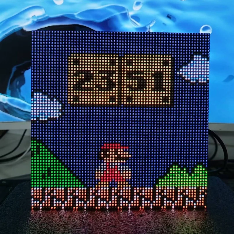 NUOVA calibrazione automatica WiFi fai-da-te Steam Punk Pixel Orologio Esports Room