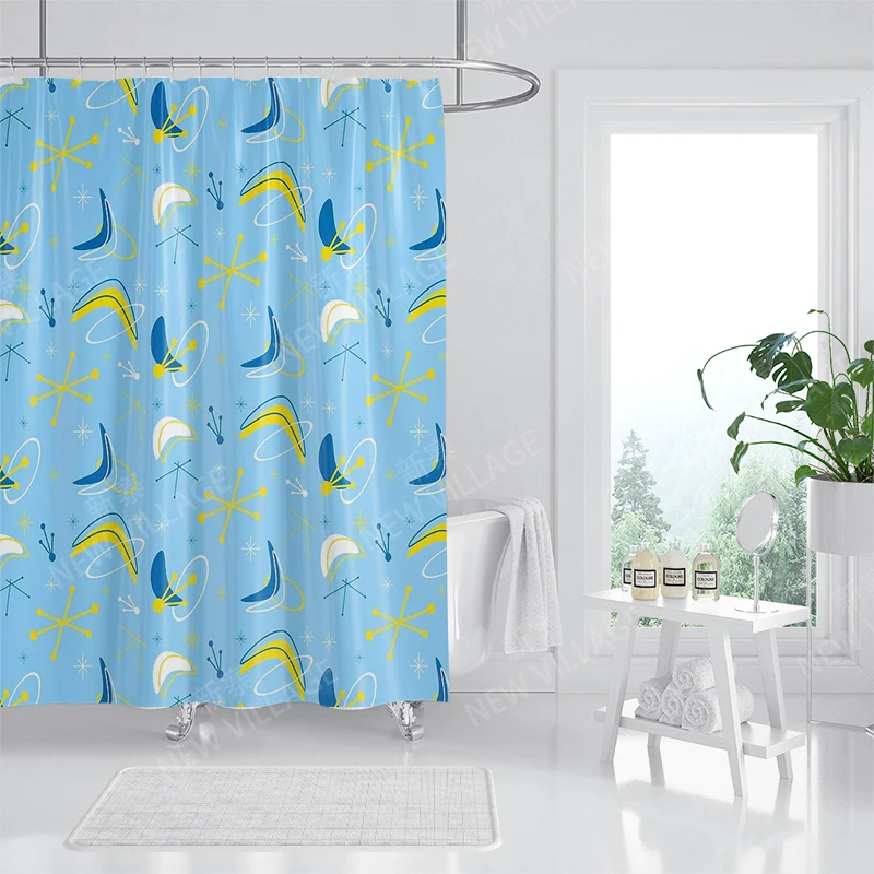 Waterproof fabric shower curtains Bathroom curtain accessories Bath curtain for shower 180x200 240*200 boho decoration abstract