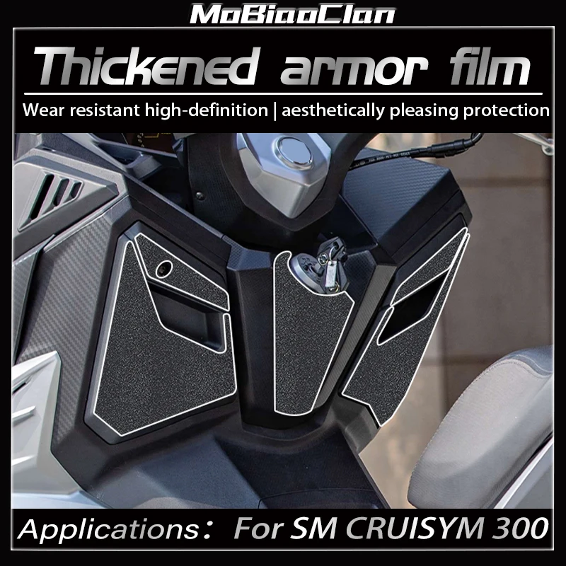 For SYM CRUISYM 300 Motorcycle Body Anti-wear Thickened Armor Protection Stickers Modification Accessories