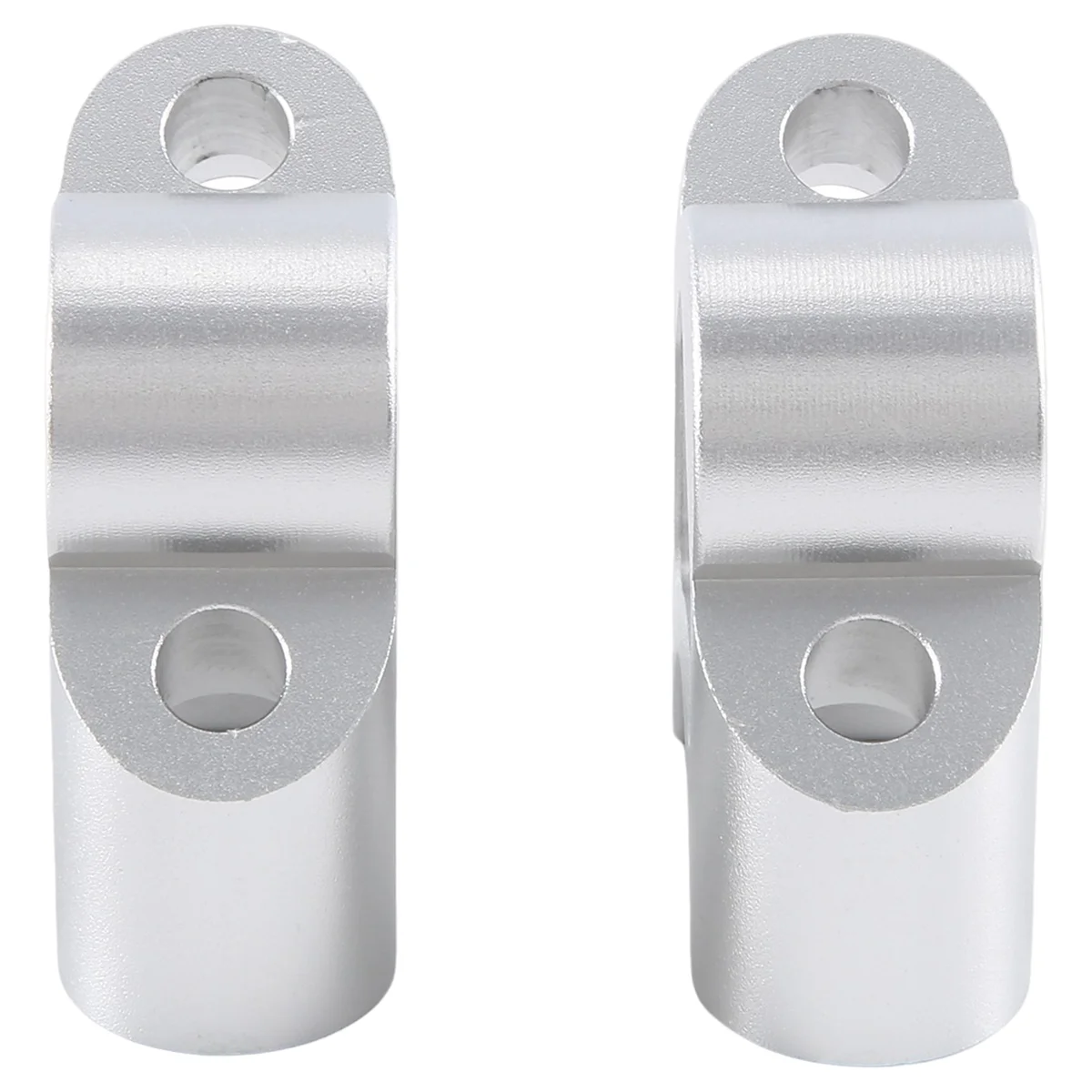 

T47C_Motorcycle Handlebar Riser Drag Handle Bar Clamp Extend Adapter for Loncin VOGE 300AC 300DS 500R 500DS 500DSX(Silver)