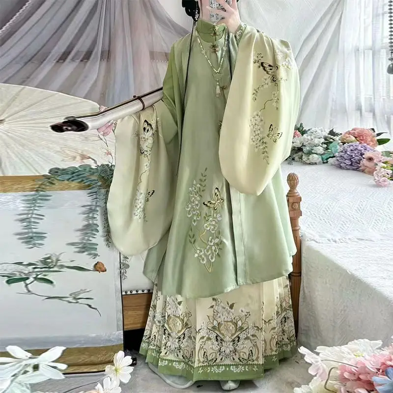 الملابس 3 قطعة مجموعة الكبار النمط الصيني فستان تقليدي الإناث الجنية تأثيري حلي Hanfu للنساء SkirNew هان الصينية