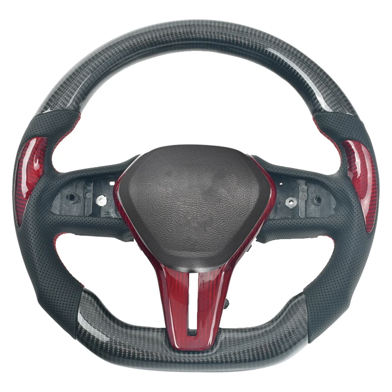 

Promotion 100% Real Carbon Fiber Leather Steering Wheel For Infiniti Q50 Q50L Qx50 Q60 Q70