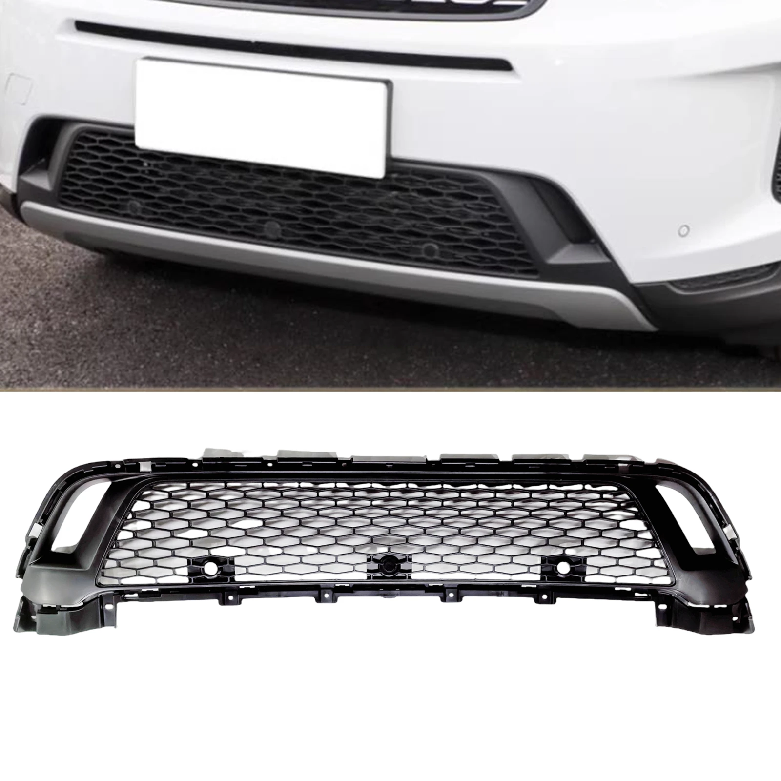 

Front Grill Lower Grille Bumper Hood Mesh Air Outlet Vent Radiator Cover Grid For Land Rover Discovery Sport L550 2020-2023