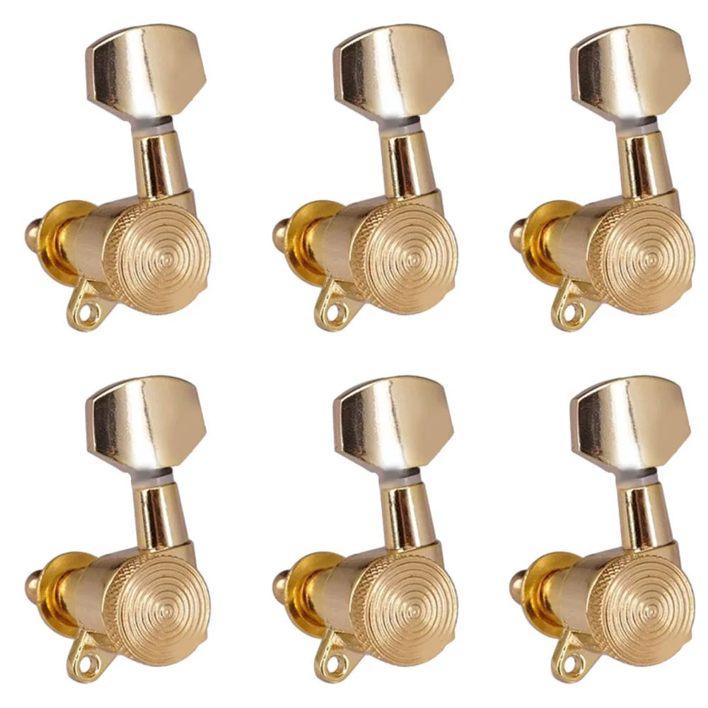 Guitar String Peg Locking Tuners Entertainment 3L3R6L6R Durability Gear Heads Replacements Zinc Alloy Heavy Duty