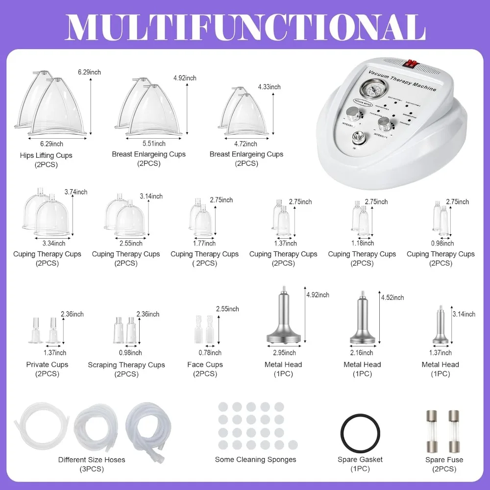 Body Massage Cupping Machine Vacuum Therapy Massage Body Shaping Skin Rejuvenation Machine