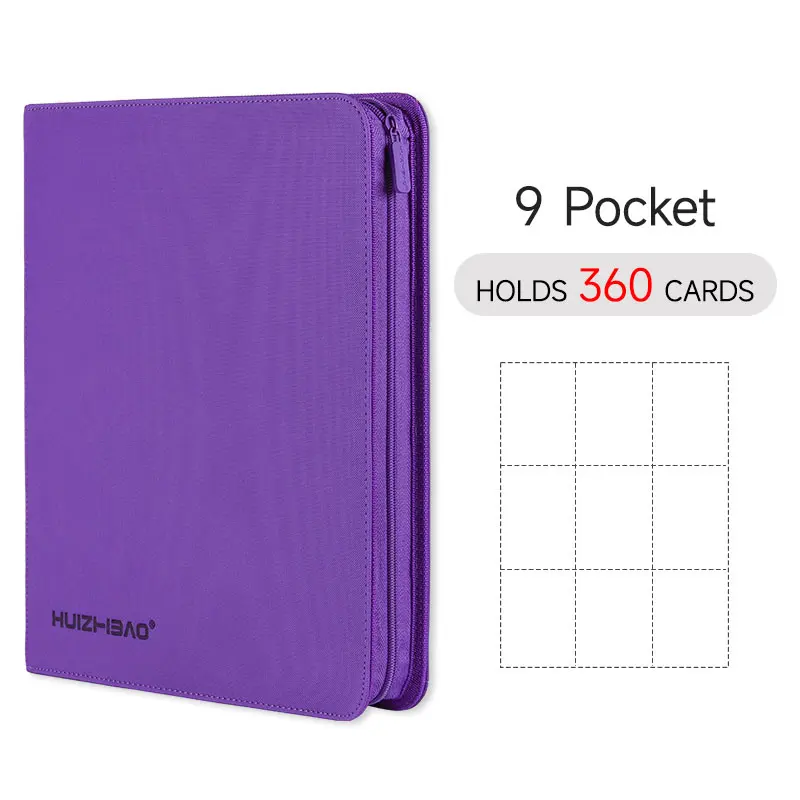 9/12 Pocket Rits Card Binder, Trading card album, Duurzame Side Loading Card voor mtg tcg voor pokemon voor yugioh voor voetbal