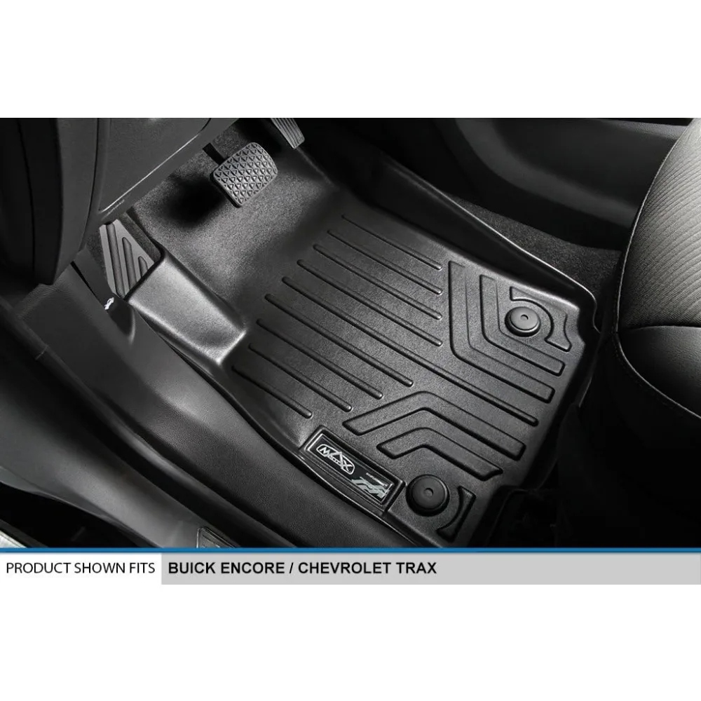 مجموعة مفارش أرضية مناسبة مخصصة من SMARTLINER مكونة من صفين متوافقة مع 2013-2022 Buick Encore