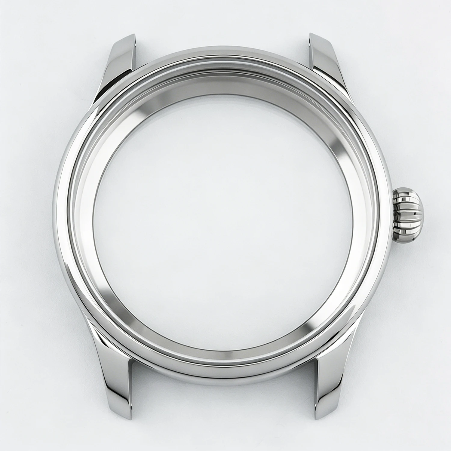 Neiton 40.6mm Manual Watch Case See-through Back Sapphire Glass Fit ETA 6497 6498 ST3600 3602