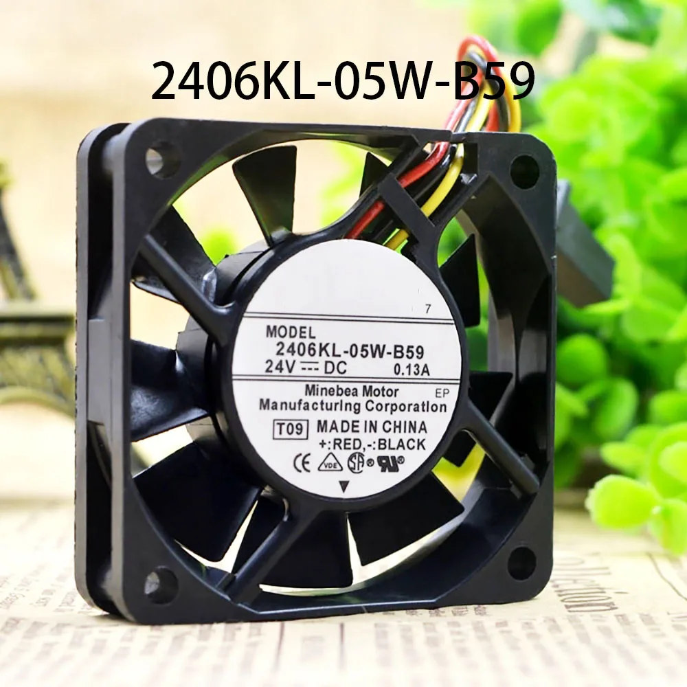 

Энергоэффективный вентилятор охлаждения корпуса постоянного тока 24 В 0,13 А 60*60*15 мм 2406KL-05W-B59 3 провода полностью протестировано