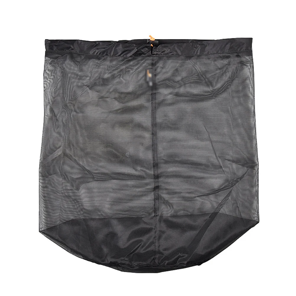 

Multi- Nylon Compression Storage Bag Mesh Organizer Black Large Capacity for Gym Travel Camping Beach Diving Dirty