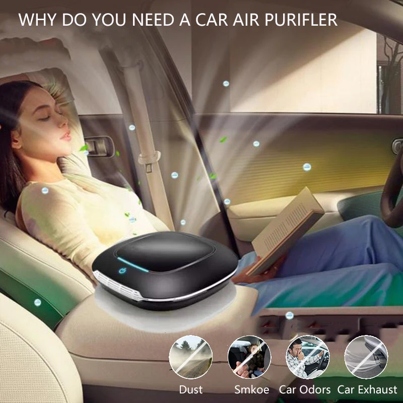 Small&Car Air Purifier Desktop Air Purifiers Suitable for Bedroom /Car/Small Room Fast Eliminate odors/Smoking Mist/Formaldehyde