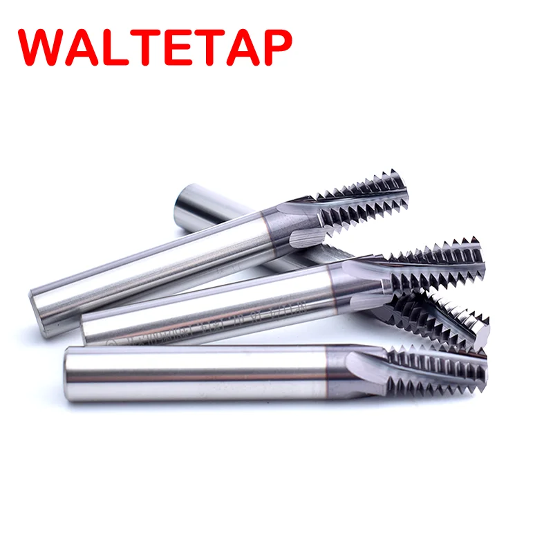 WALTETAP CNC Machine Solid Carbide Full Thread Milling Cutter UNC 10-24 12-24 1/4 5/16 3/8 7/16 UNF 8-36 10-32 12-18